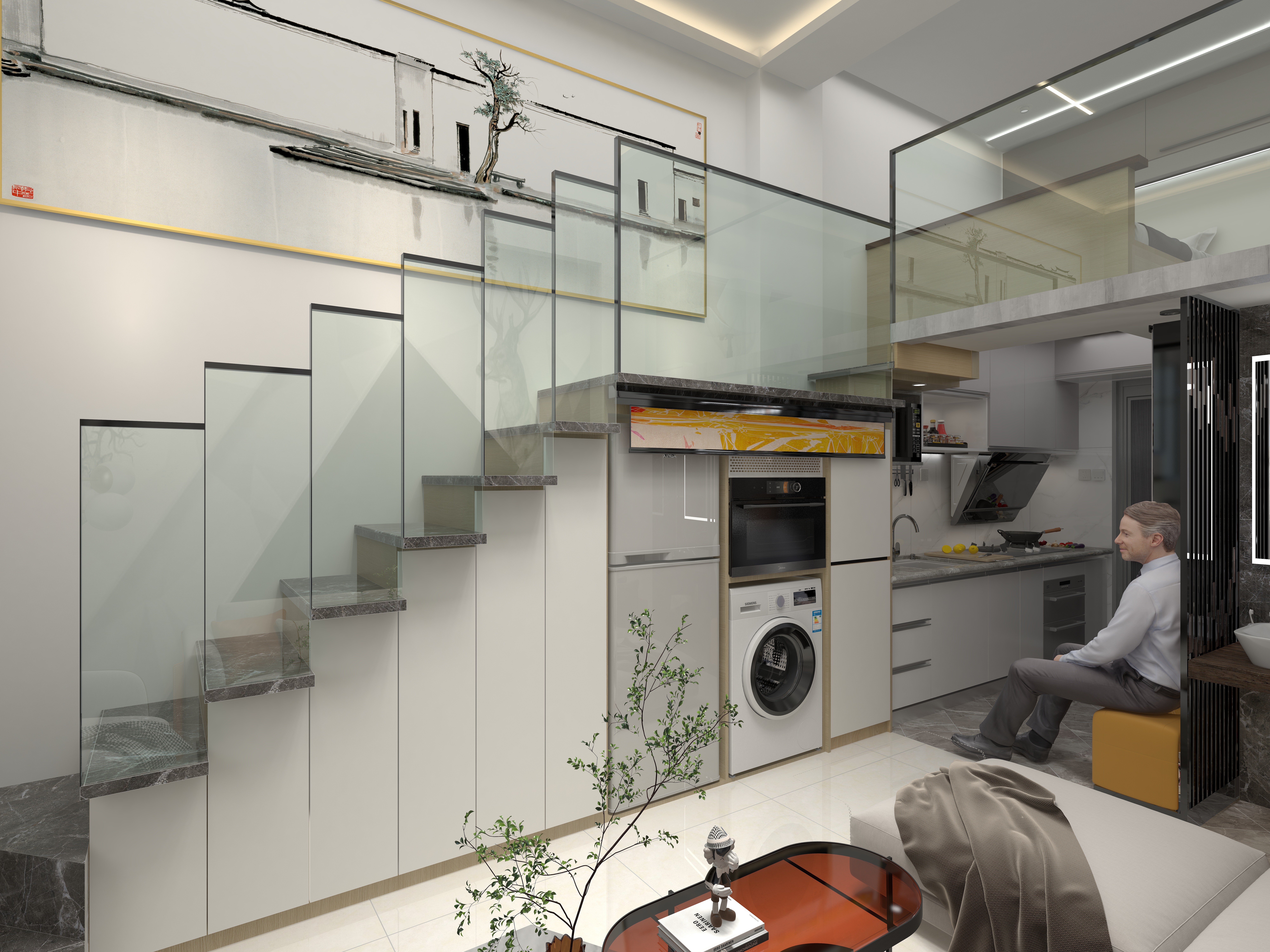 盐帮客-兰州LOFT样板间-装修设计方案