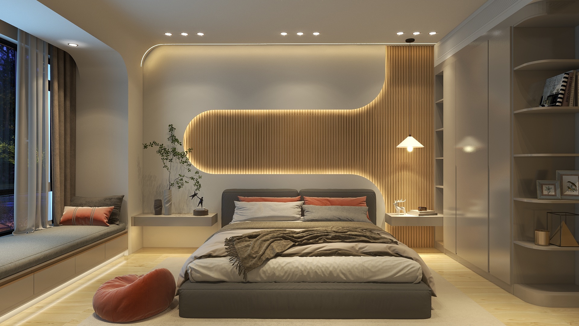 星烁玉影-现代简约卧室-装修设计方案