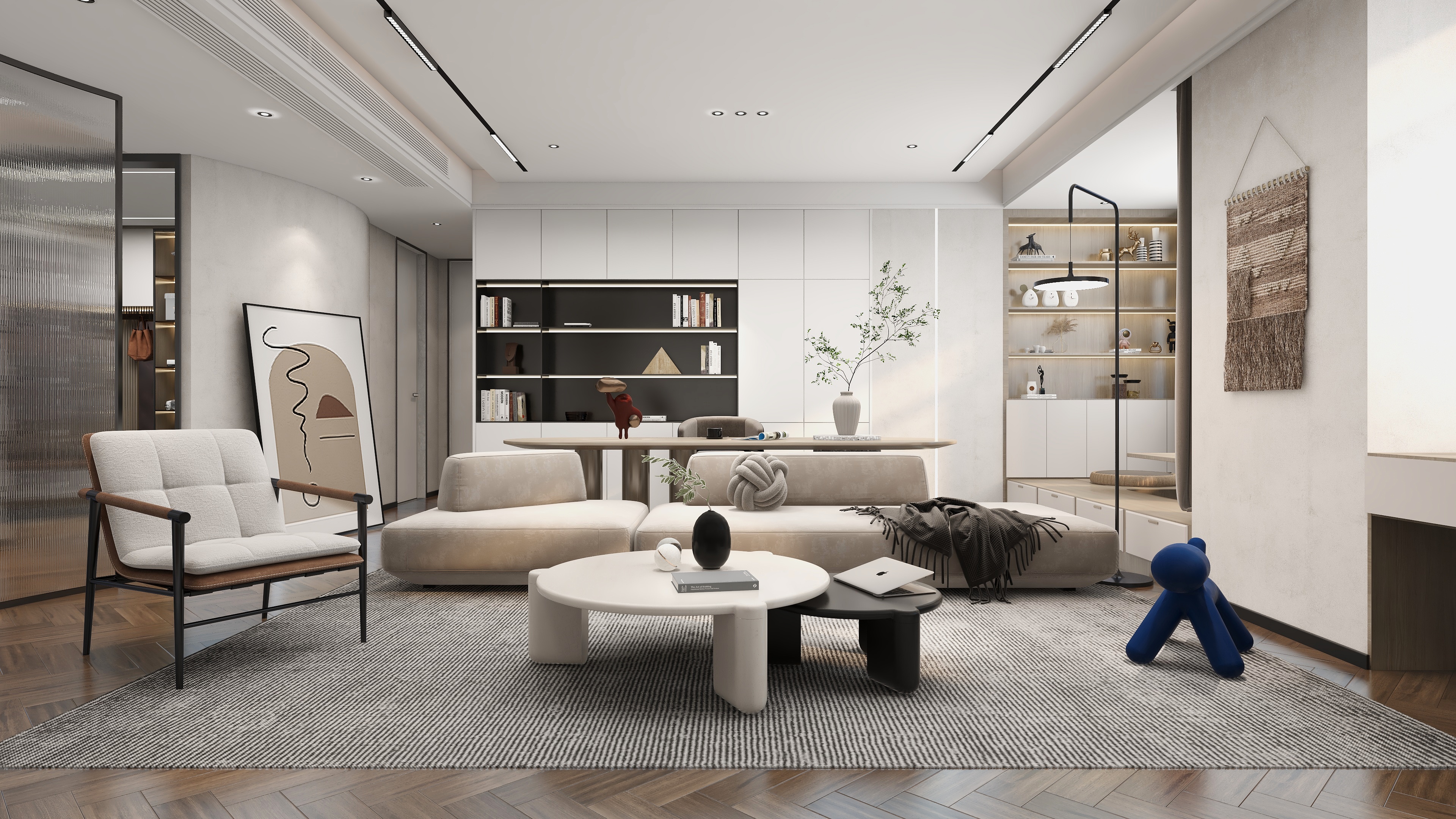 设计师赵响-《漫长告白》213平方现代简约6室2厅4卫装修效果图