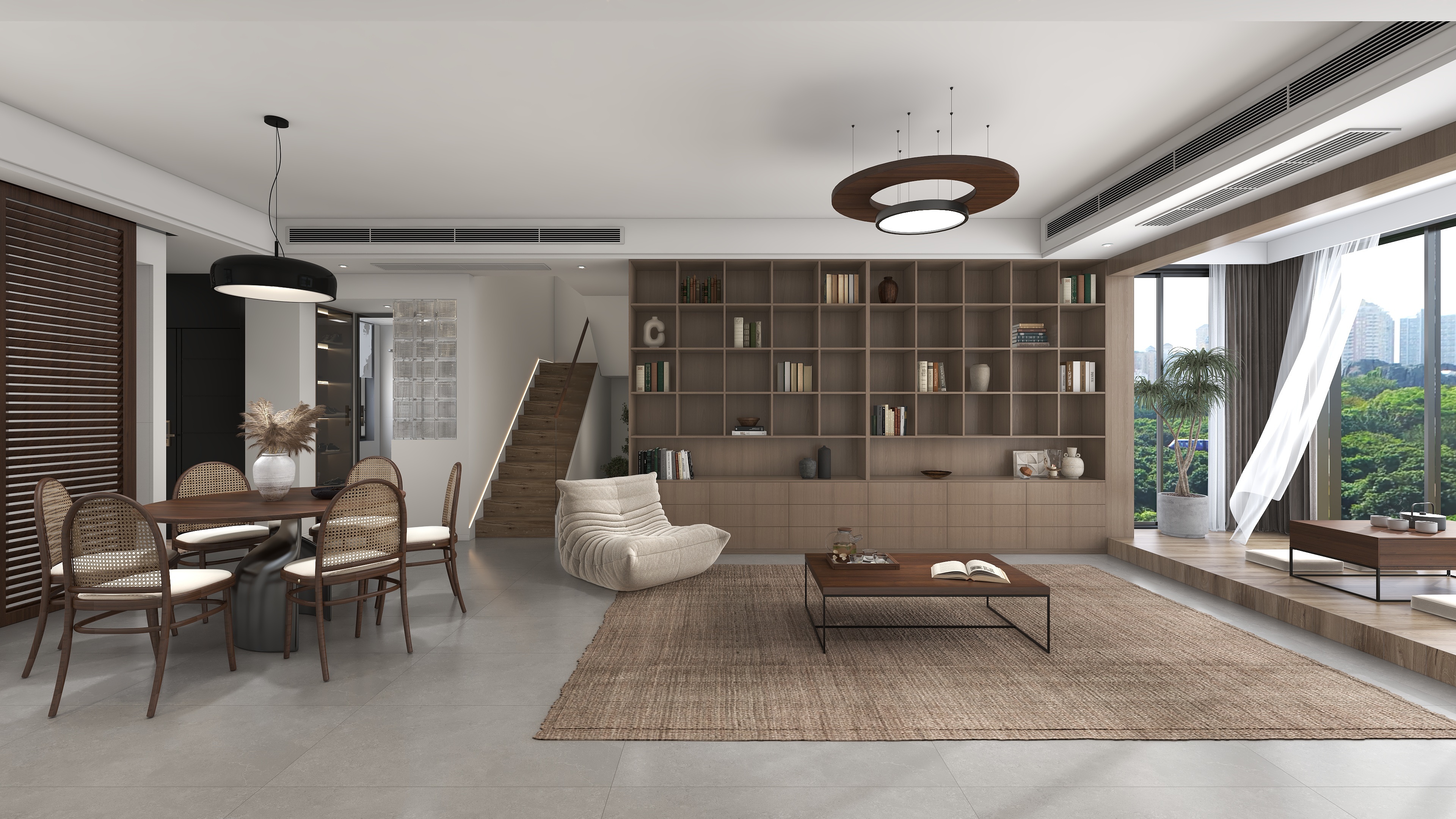 株洲最会iVcF-金茂悦复式-侘寂-装修设计方案