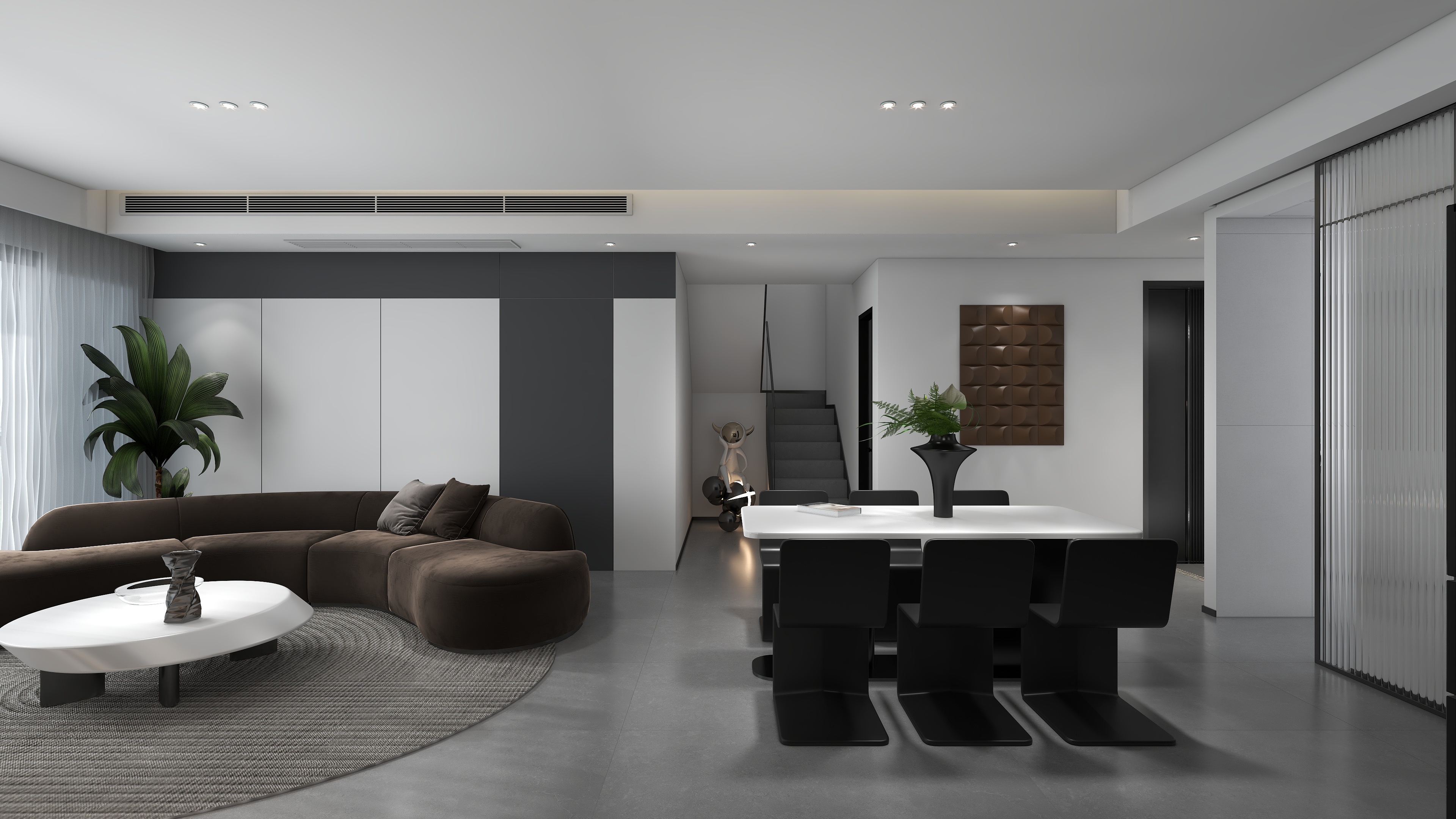 株洲最会iVcF-金茂悦叠墅-黑白灰-装修设计方案