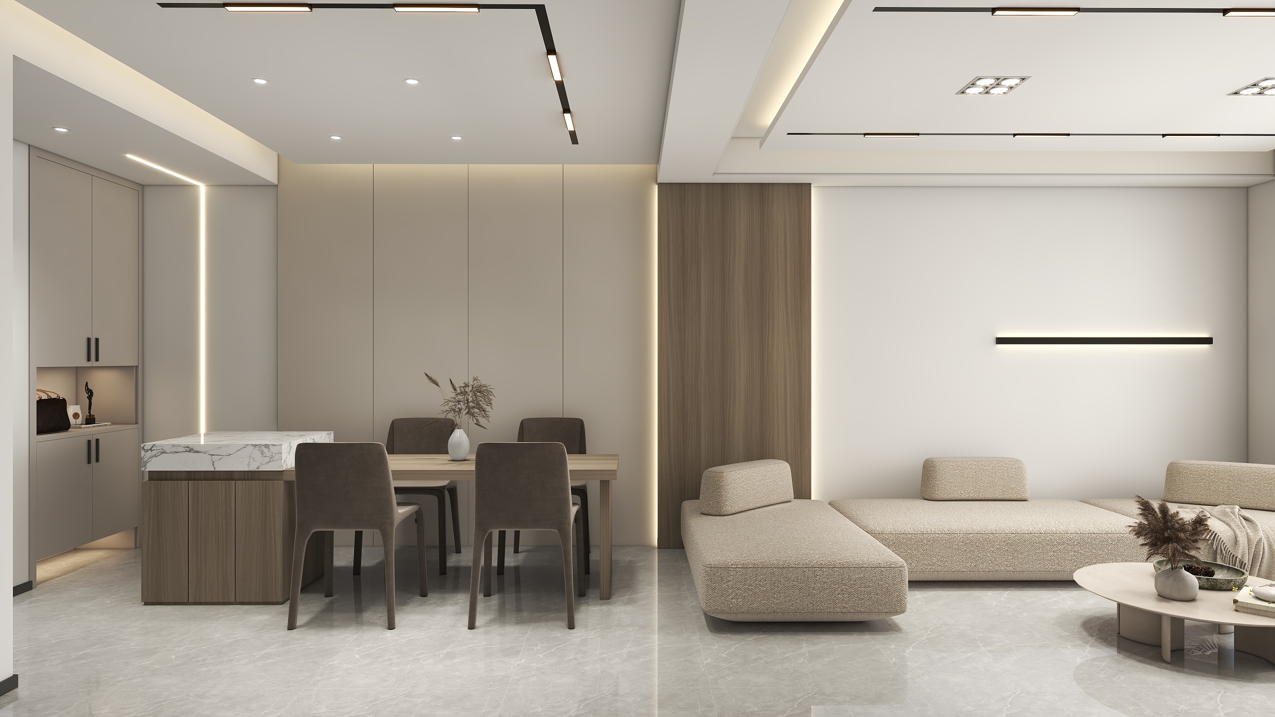 设计师金楠-真彩仁恒99㎡样板间-装修设计方案