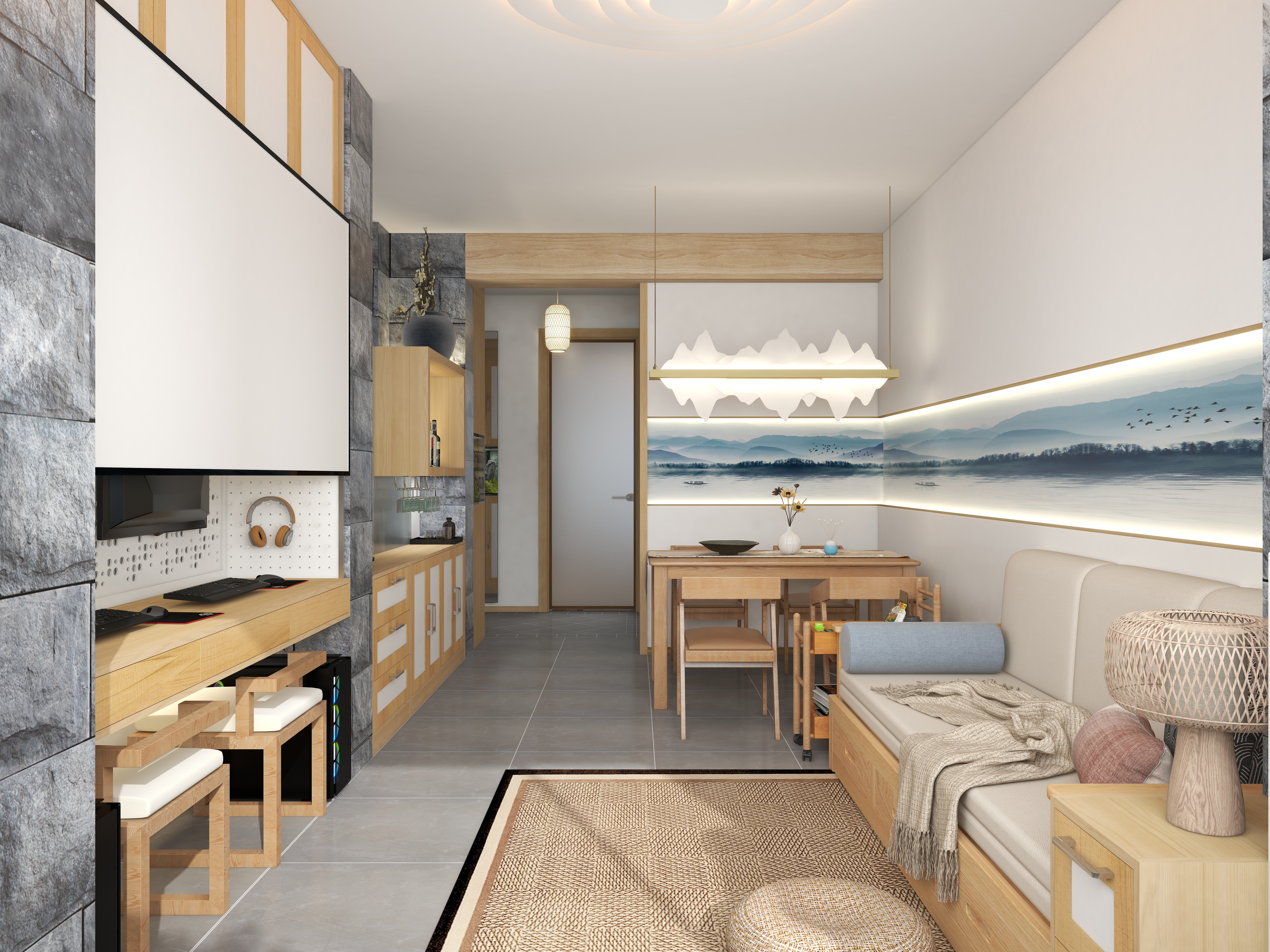 筑巢师-76平老房改造满满细节的木色温馨雅居-装修设计方案