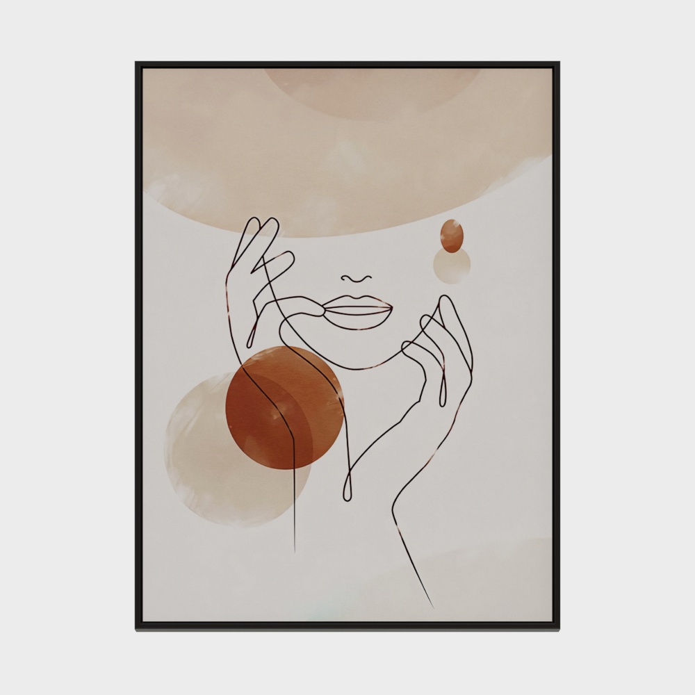  龙匠饰家-北欧简约小清新系列-长方形装饰画-237