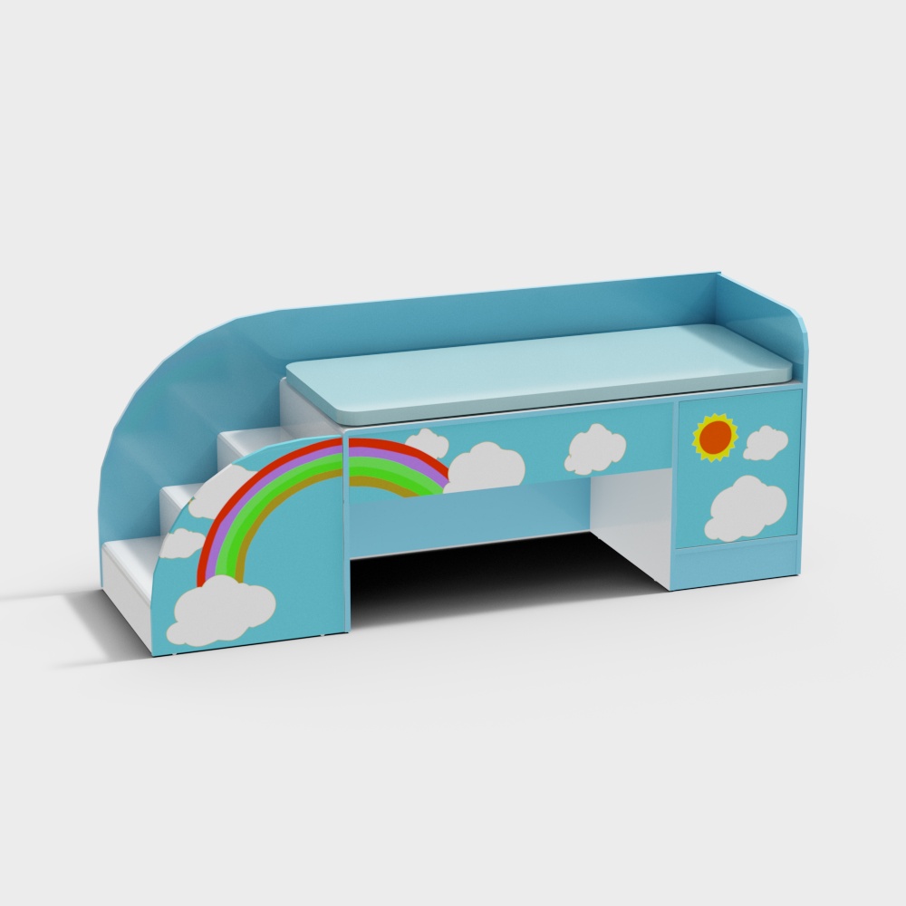 理邦家具-医疗家具-YB10儿科诊床3D模型