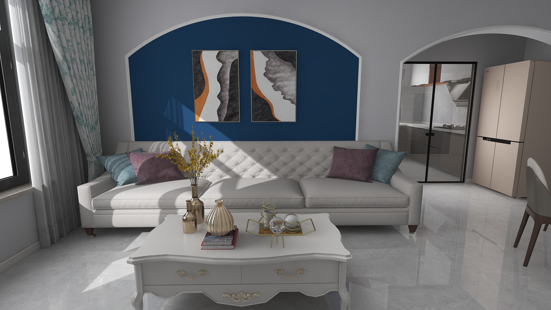 空间设计颜斌-拉德芳斯116平米户型北欧风-装修设计方案