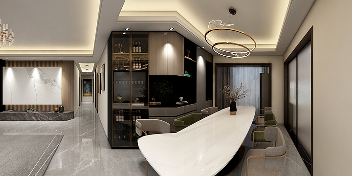 开大法师-昊翔源壹城峰3栋2603雅居-无主灯-装修设计方案