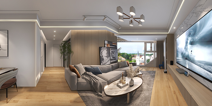 笔杆文艺-天韵11-1-901可变套二-装修设计方案