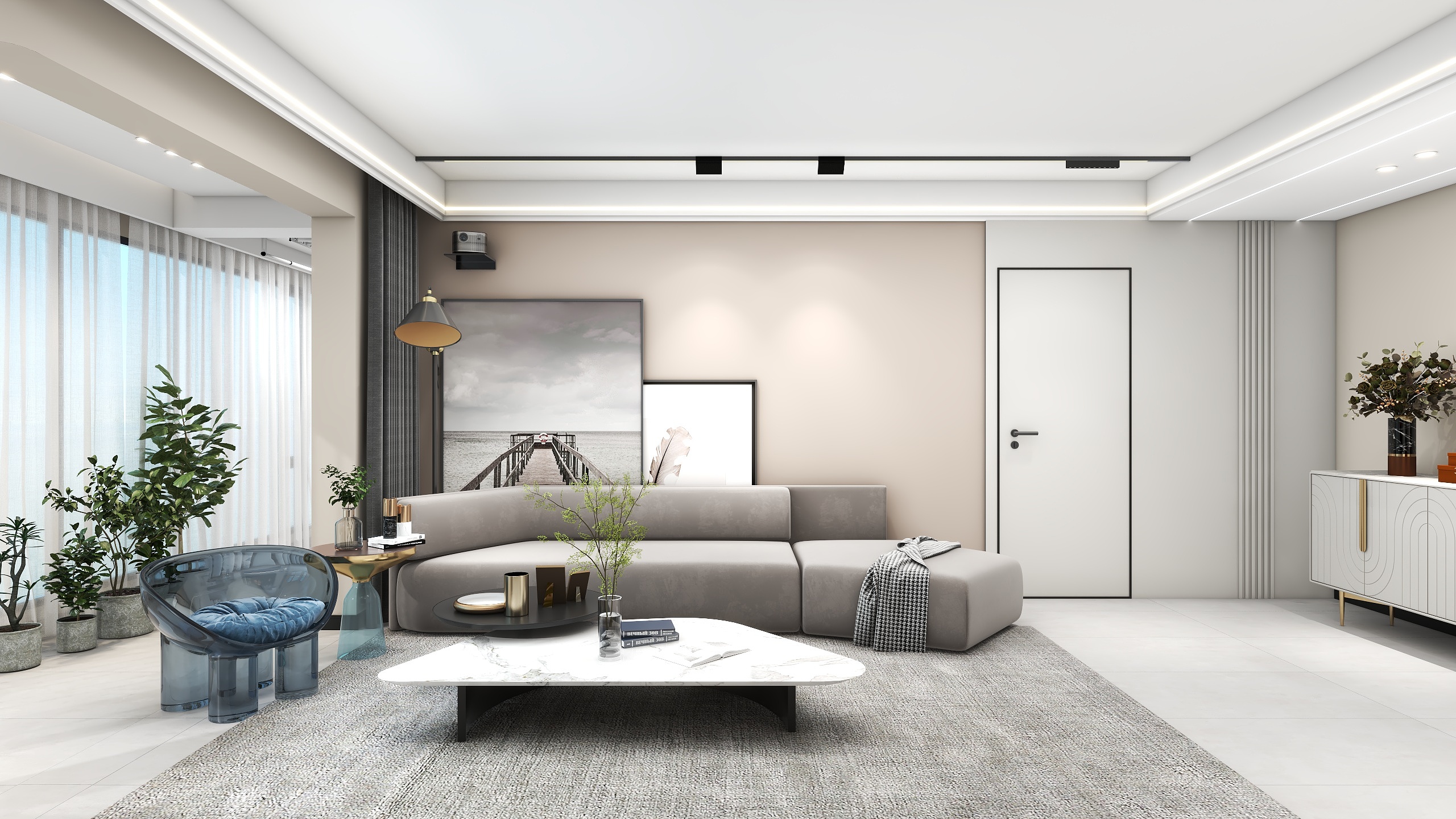 室内设计施工效果-西湖御园装修效果图