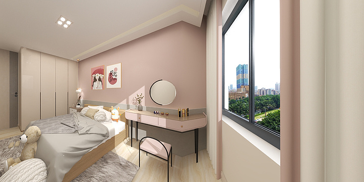 苏雨嫣-德信海德公园83.00㎡A2’3室2厅1卫1厨-装修设计方案