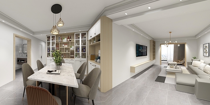 余刚-冶金小区148平.dwg-装修设计方案