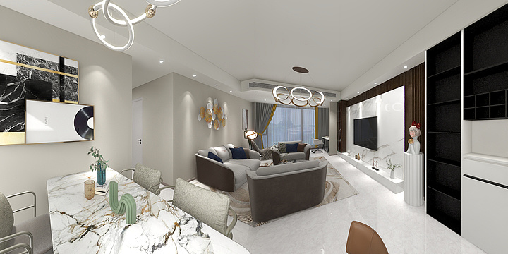 康鹏-中交锦悦2-27-2现代轻奢-装修设计方案