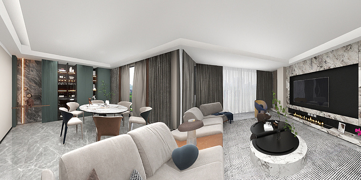 固佳装饰设计-金牌考试户型-装修设计方案