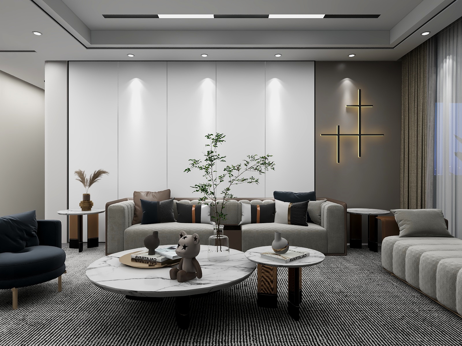 丶小薛-现代简约-92平-装修设计方案