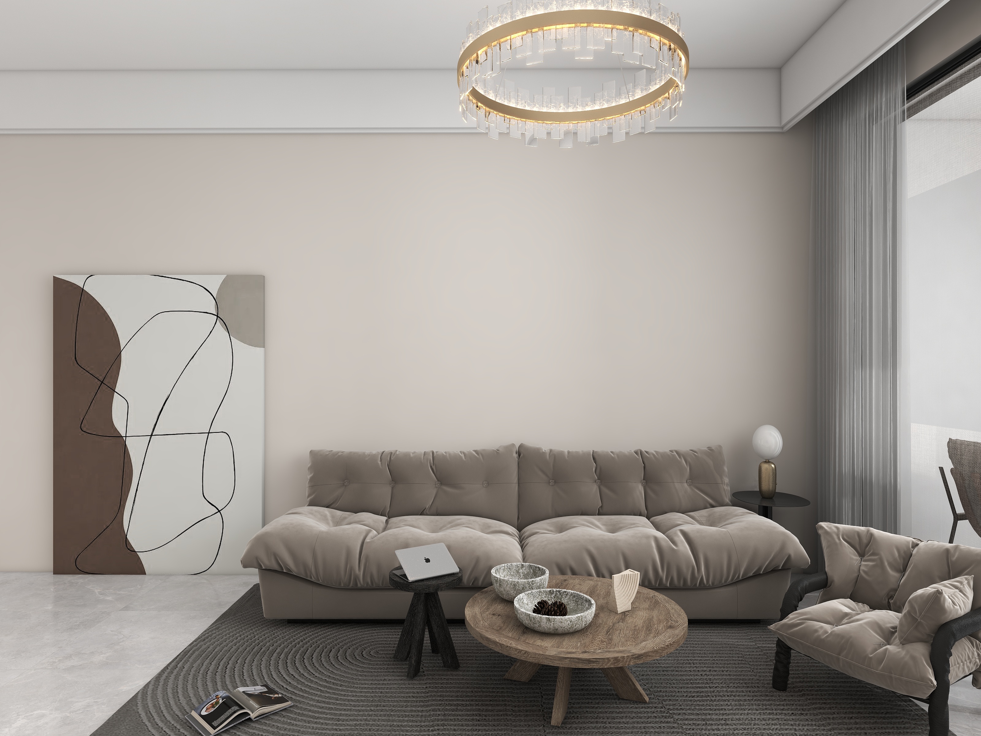 420chen-现代两室一卫-装修设计方案