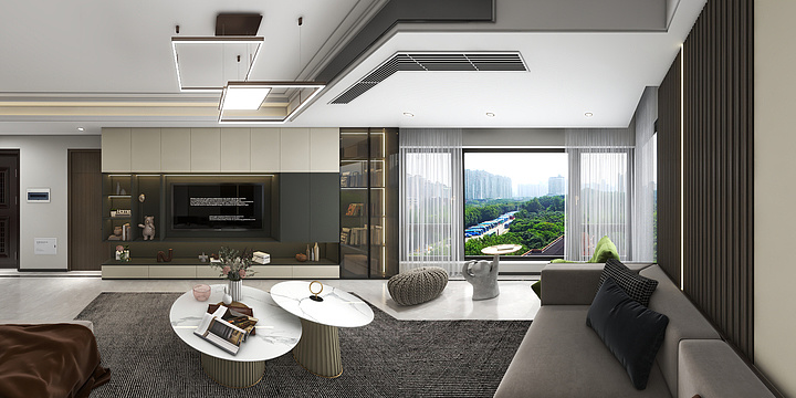 萧欢PCqk-华侨城云邸-刘姐-新居设计-无主灯版-装修设计方案