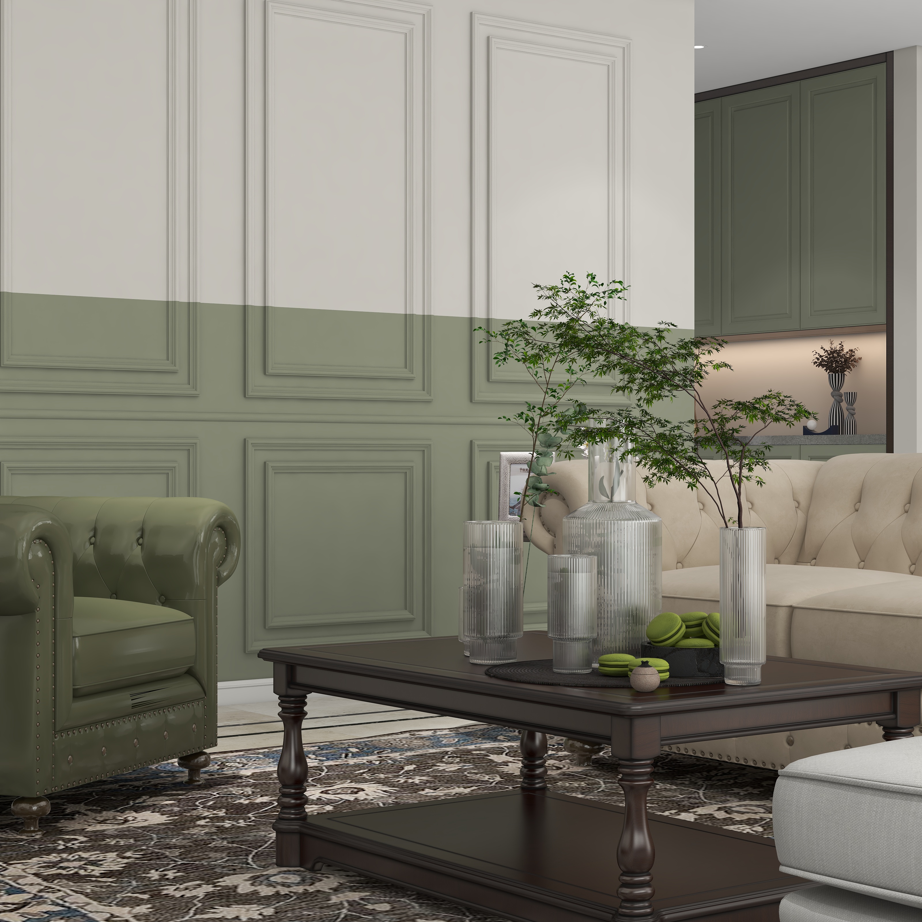 SAWA設計-花语江南13方-美式-装修设计方案