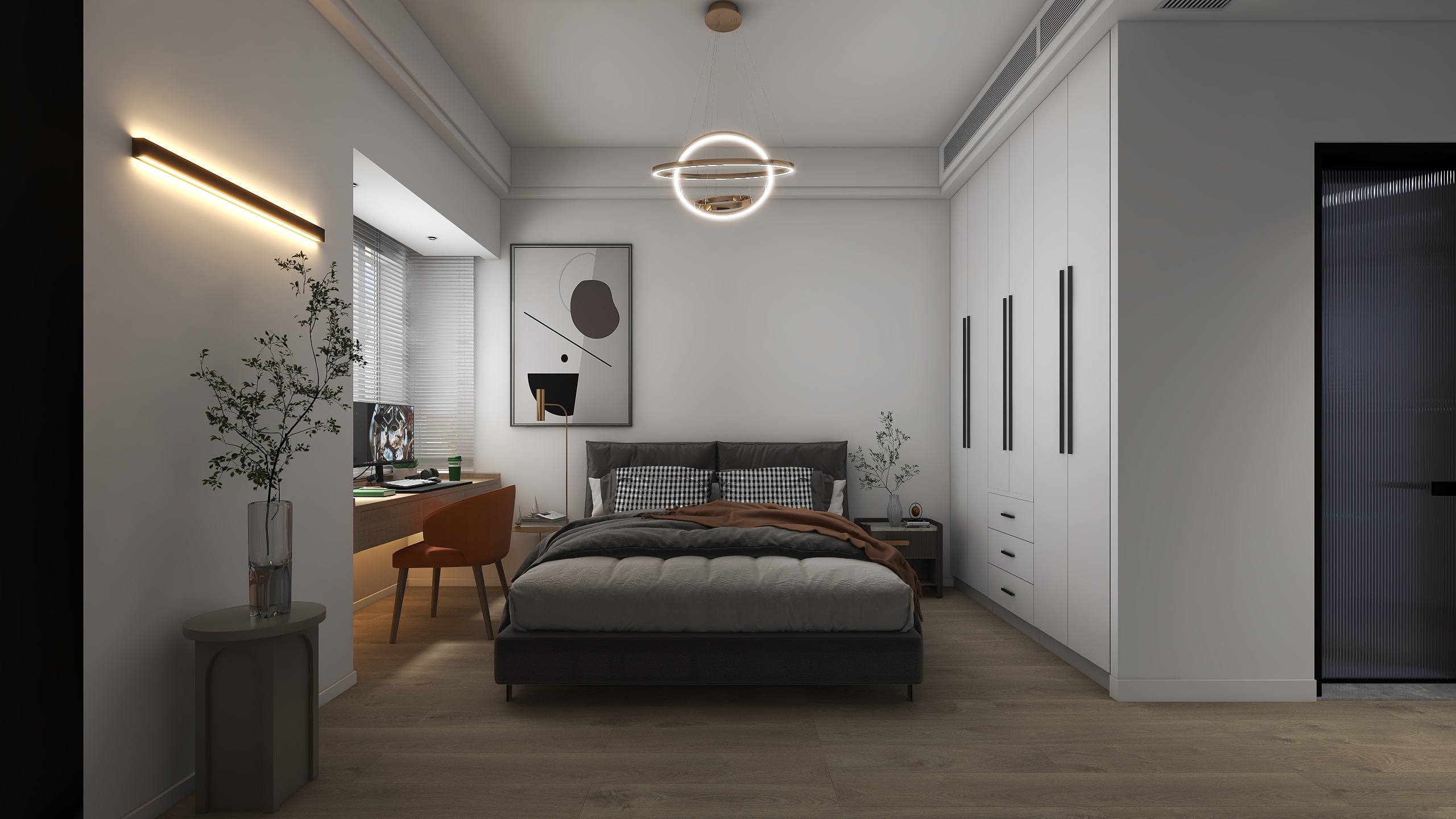 任彪-100平温馨家装空间-装修设计方案