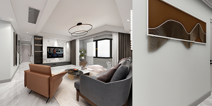 十一是个设计师-鑫都紫宸府黄府-装修设计方案