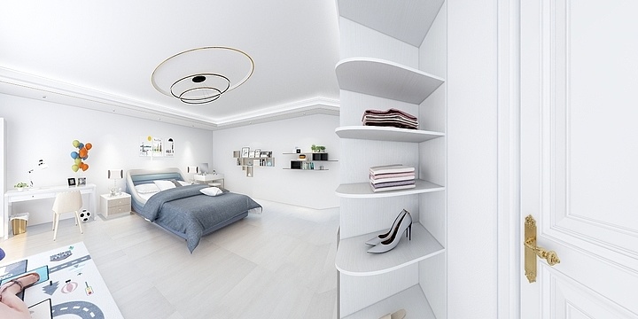 兰州熙熙定制工作室-现代简约，卧室布局-装修设计方案