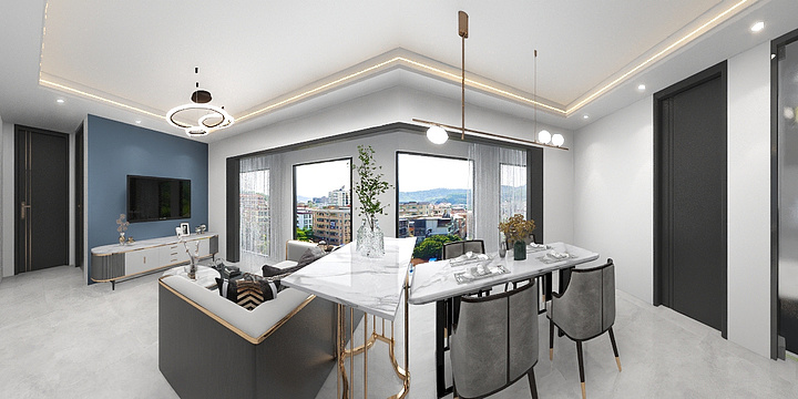 学莲-瑞和园89.50㎡B户型3室2厅1卫-装修设计方案