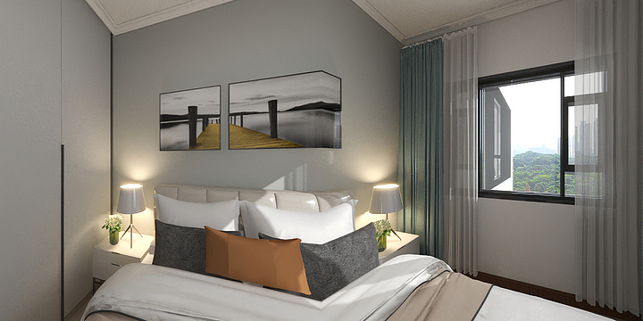 菲梵设计师郑龙虎-中鼎华府新中式-装修设计方案