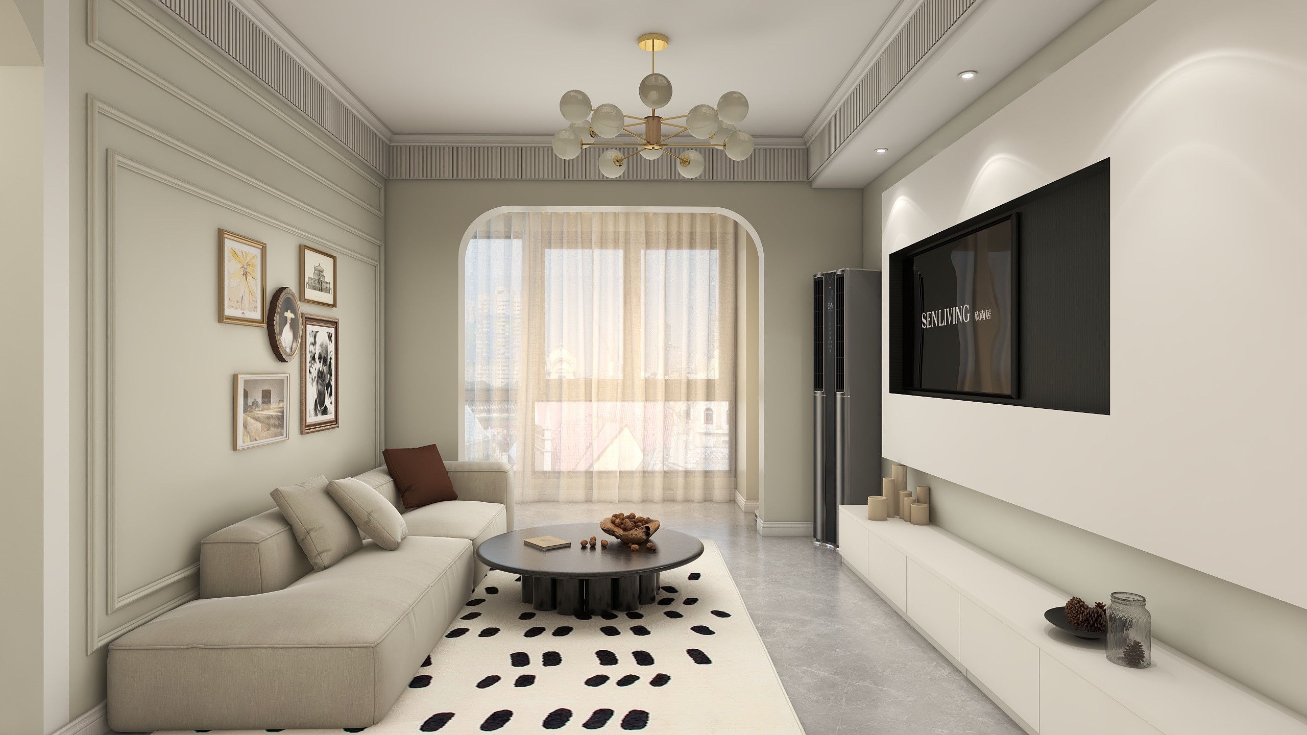 独立设计师槑-法式奶油风-碧桂园110-装修设计方案