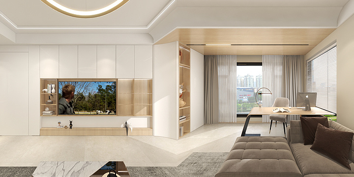 林生1-现代原木风-装修设计方案