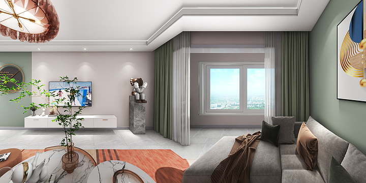 一介儒生-檀香湾140现代风-装修设计方案