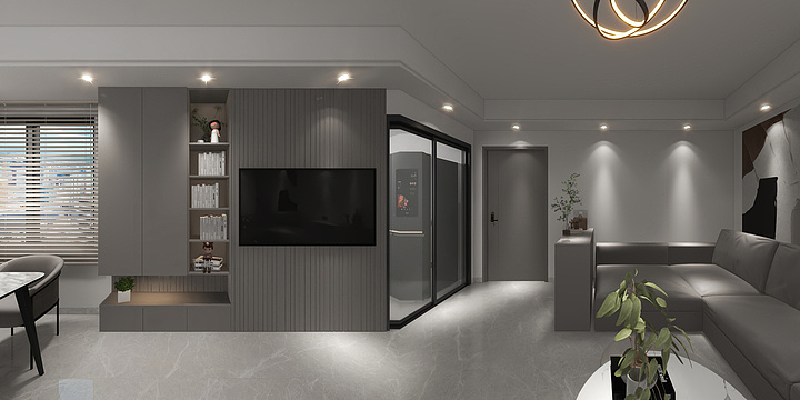 Swallow林-新燕花园三房两卫现代简约-装修设计方案