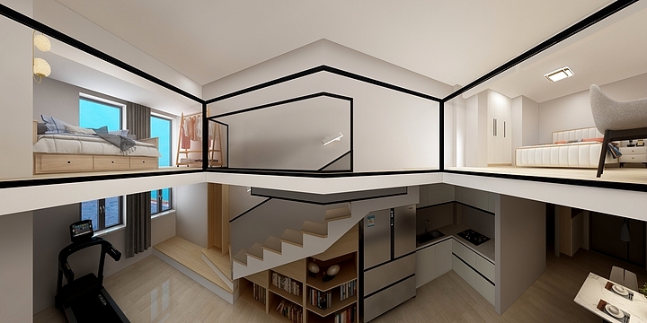 卓鹏yczs-左右城-60㎡-装修设计方案