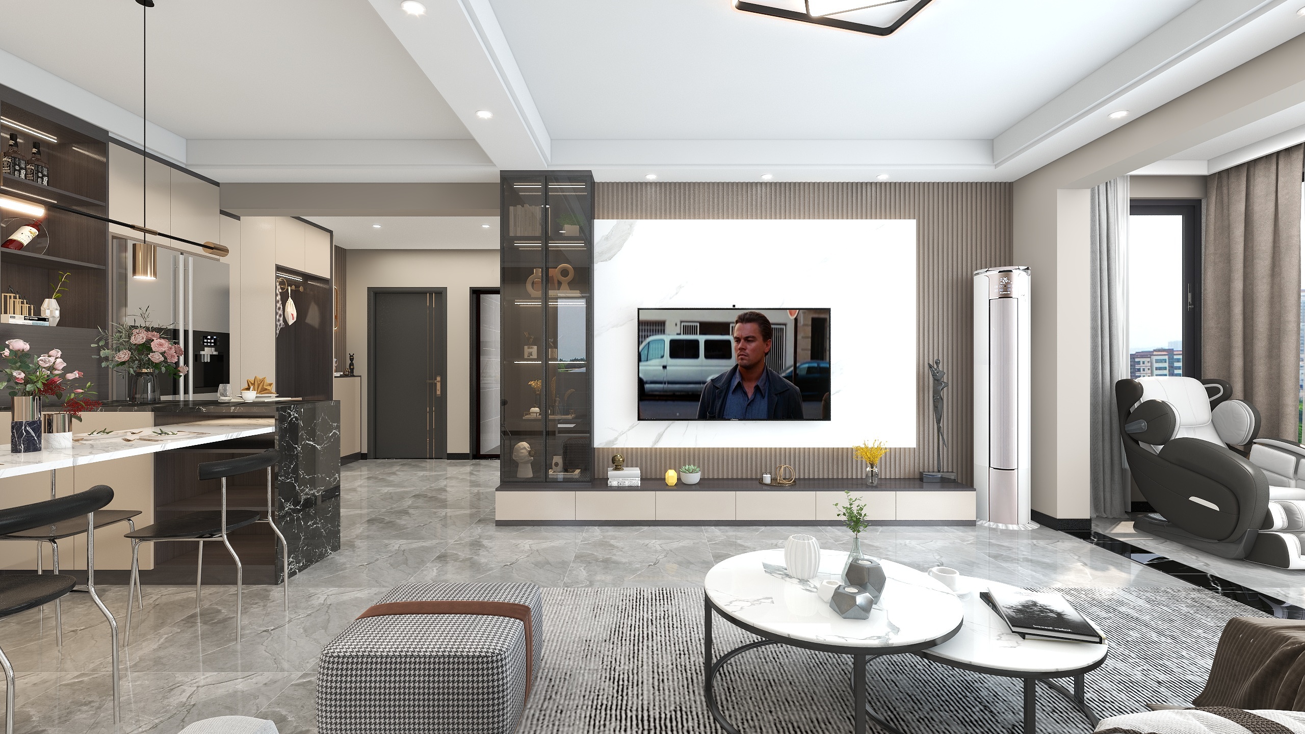 PP717-滨江国际2-701柜门肤感浅顾咖，柜体浅可可，橱柜地柜奶油轻语，吊柜素念时光-装修设计方案