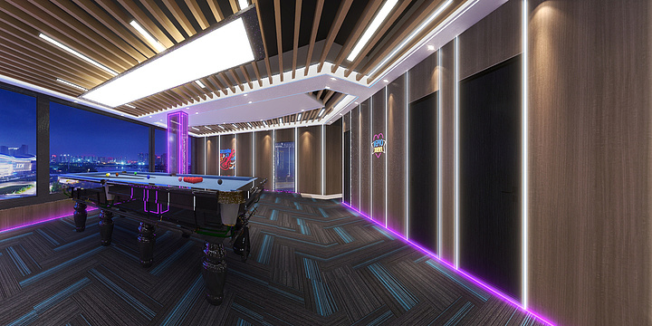 泰禾装饰蒲工-台球室-装修设计方案