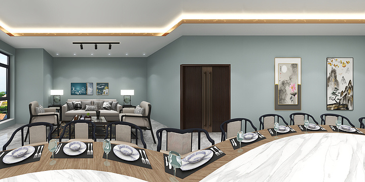 装饰设计朱小只-园区食堂-装修设计方案