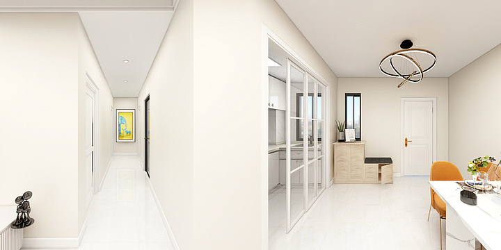 干装修的大龙-海信城105㎡13-1-702张-装修设计方案