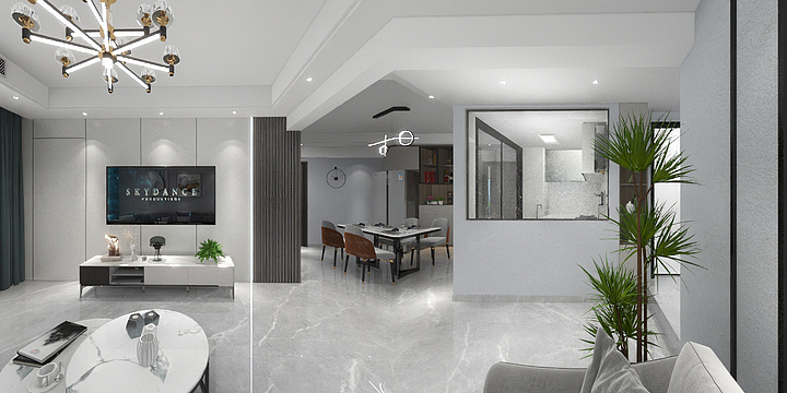 豪诚王远来-公园道13-2302.奶油风-装修设计方案