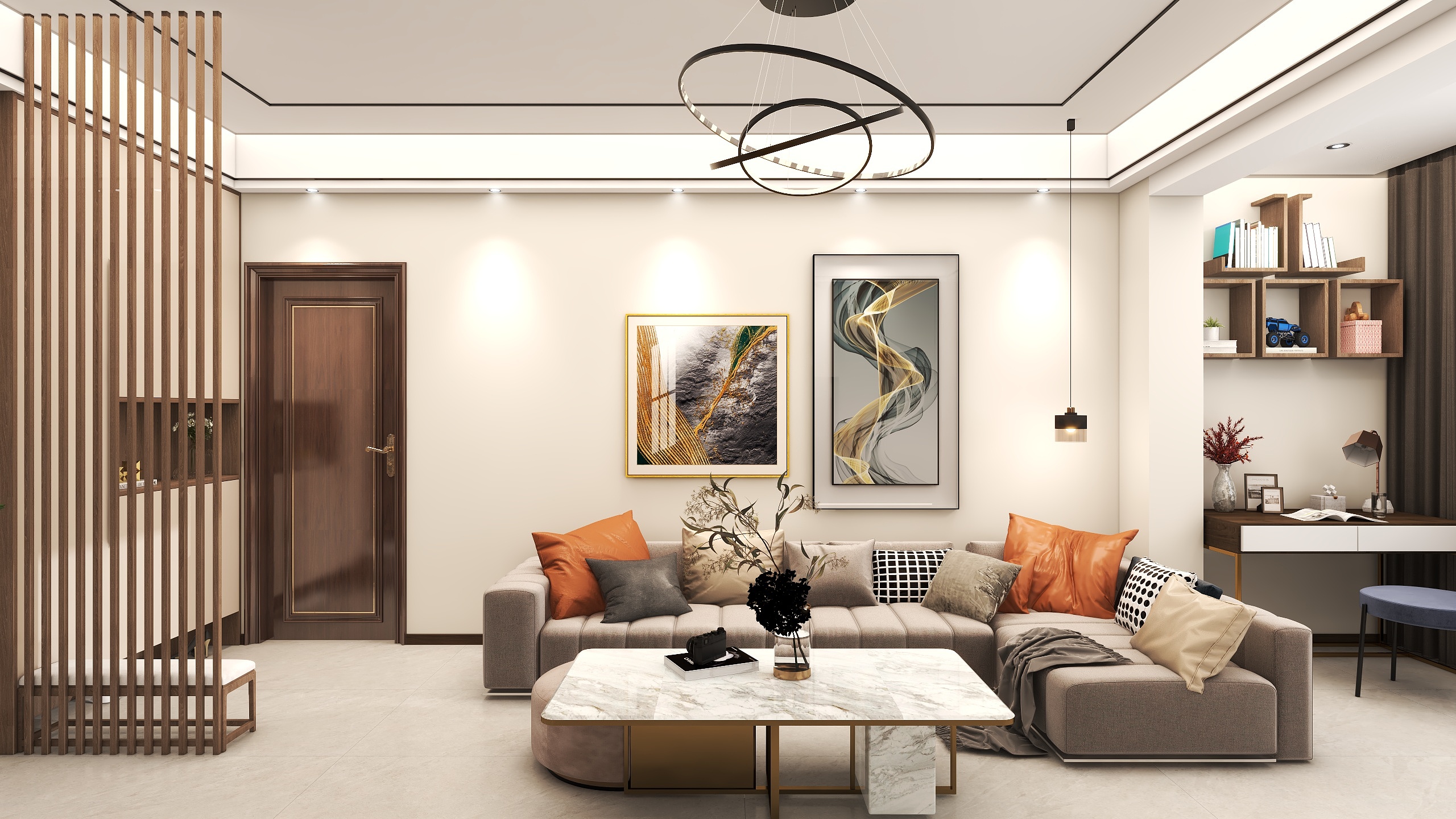 张君山-现代风格两室一厅-装修设计方案