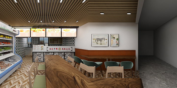 奔跑吧暖风依旧-冒菜店-装修设计方案