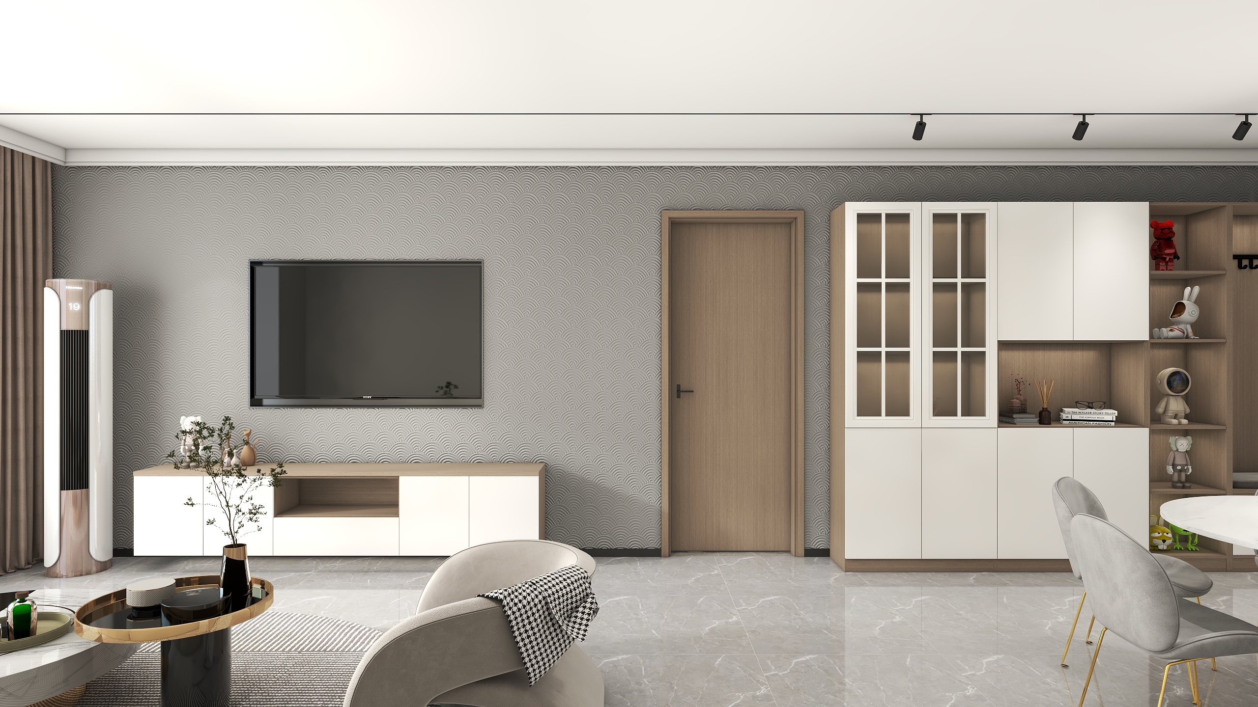 全案設計丨Albert-世纪海岸701 现代简约 139平 四居室装修效果图