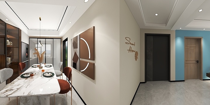 整装全案设计机构-100平现代客厅-装修设计方案