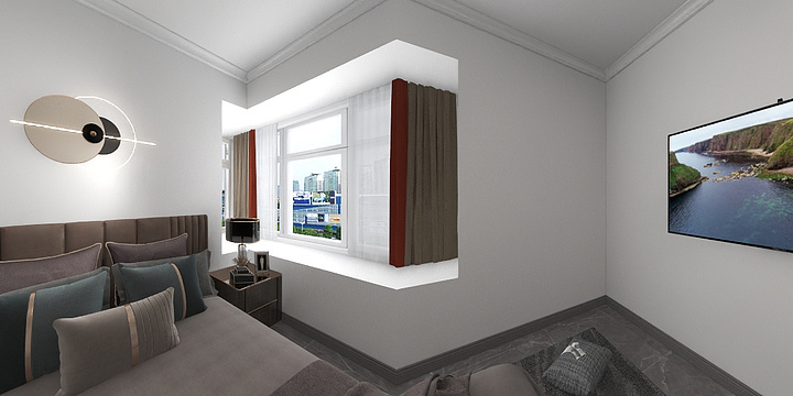 皓庭设计师事务所-颐和城14号楼1单元2101栋平面图2-装修设计方案