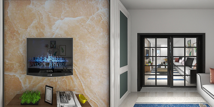 朝暮Gutx-硬装专业等级考核户型-副本-装修设计方案