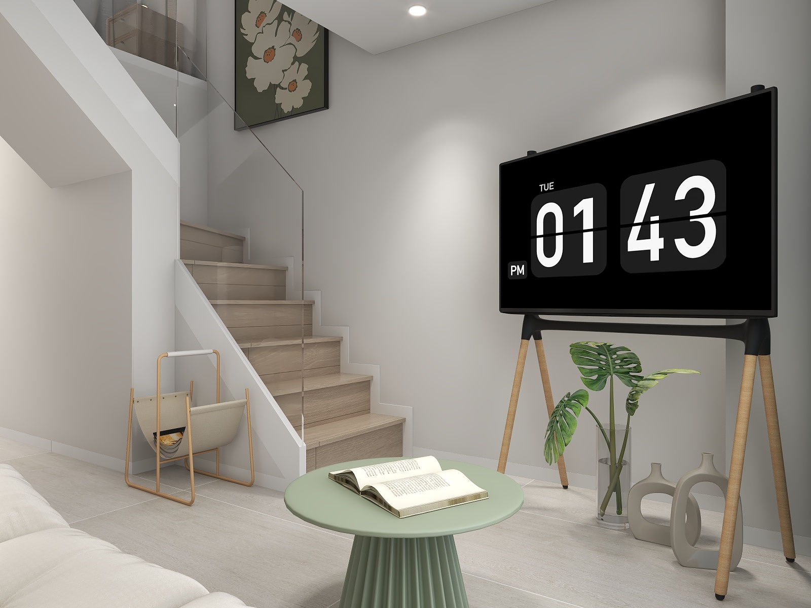 椽承设计-清新风格LOFT两房新长海D1站-装修设计方案