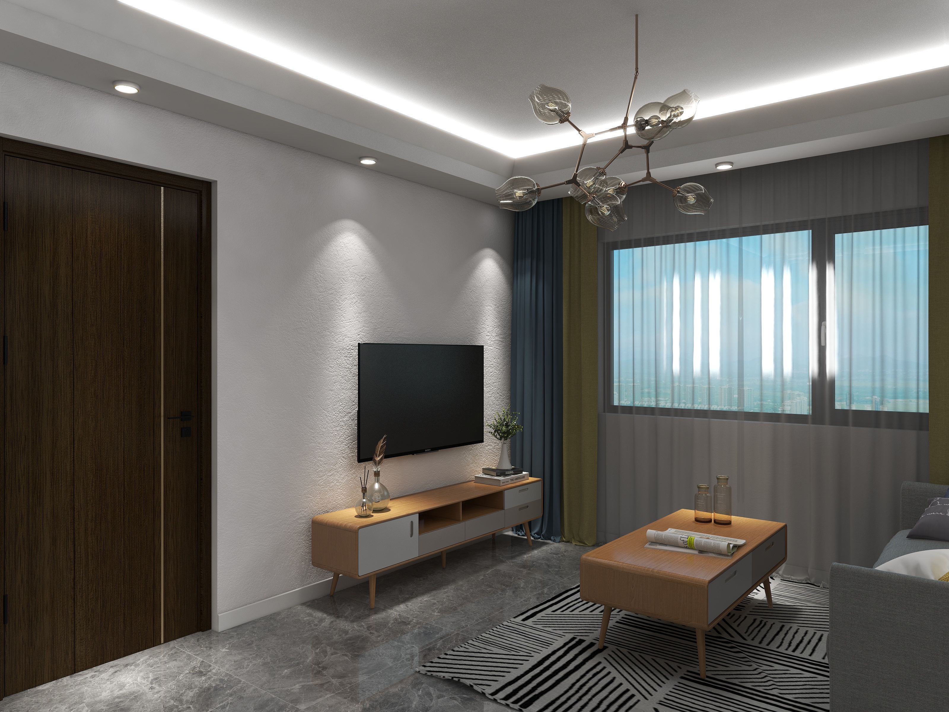 程工.自建房研究所-府西路79方现代极简2室2厅1厨1卫-装修设计方案