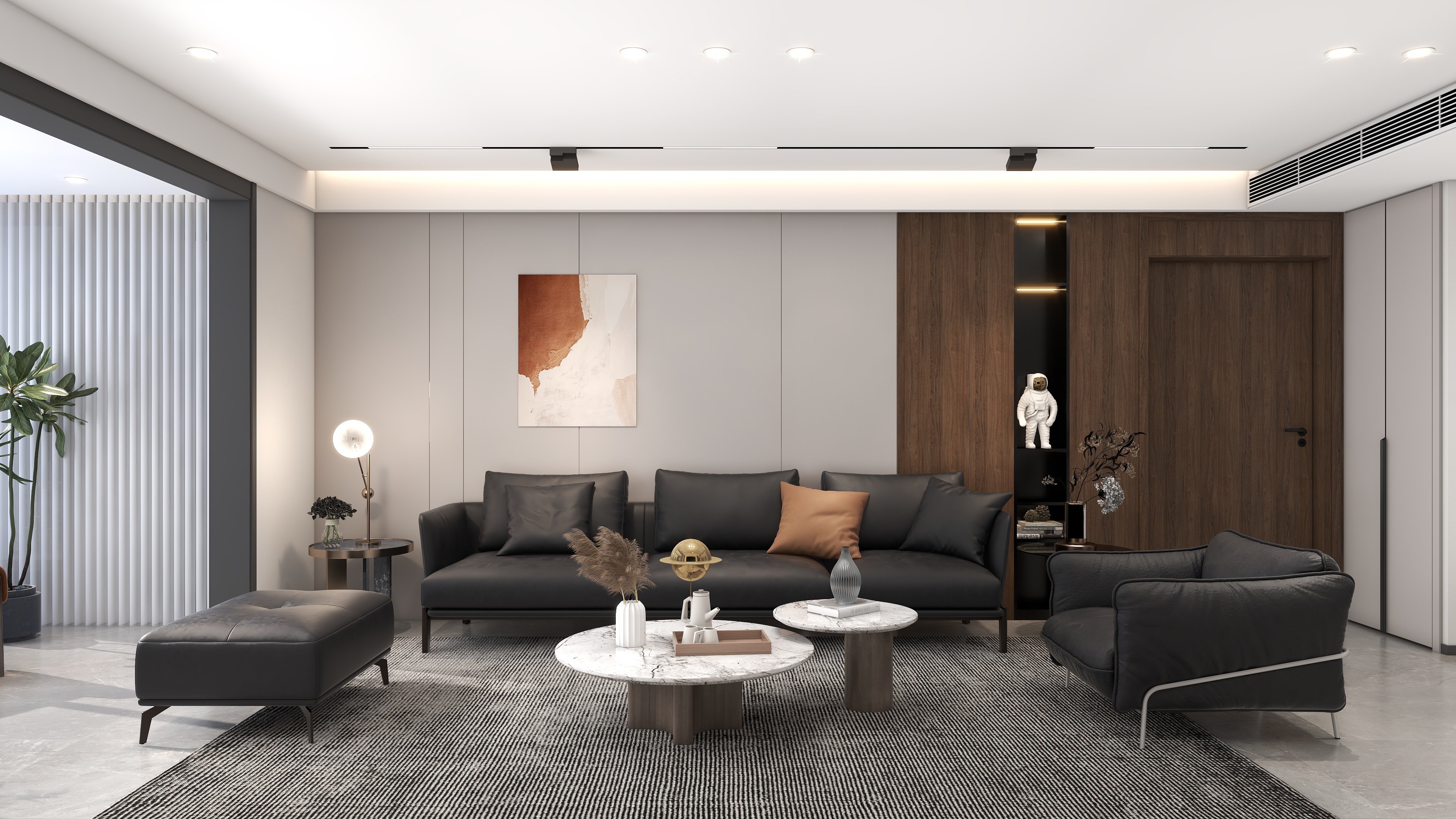 索菲亚整装垣曲店-逸景花城3-1-401（现代）方案2-装修设计方案