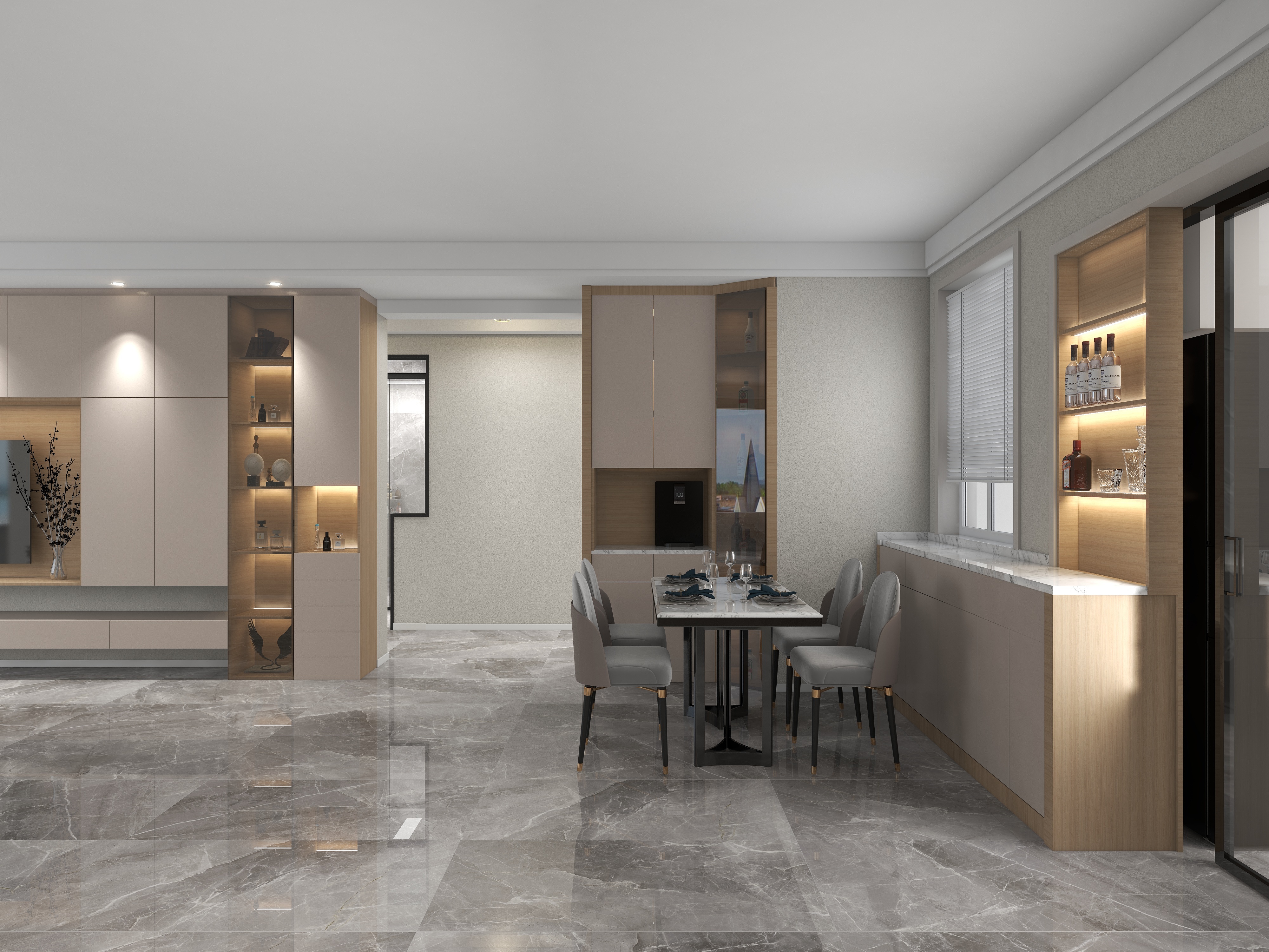 室内设计师王金伟-中铁逸海118平方原木风套三-装修设计方案