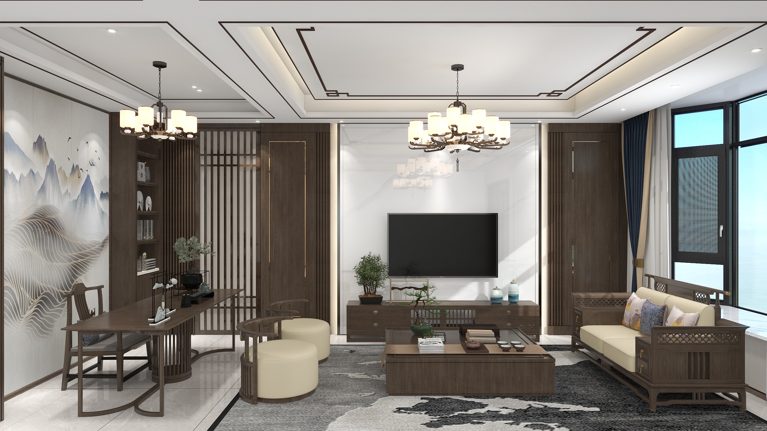 江苏欧港森建筑装饰工程有限公司-名木装饰—浮桥原稿-装修设计方案