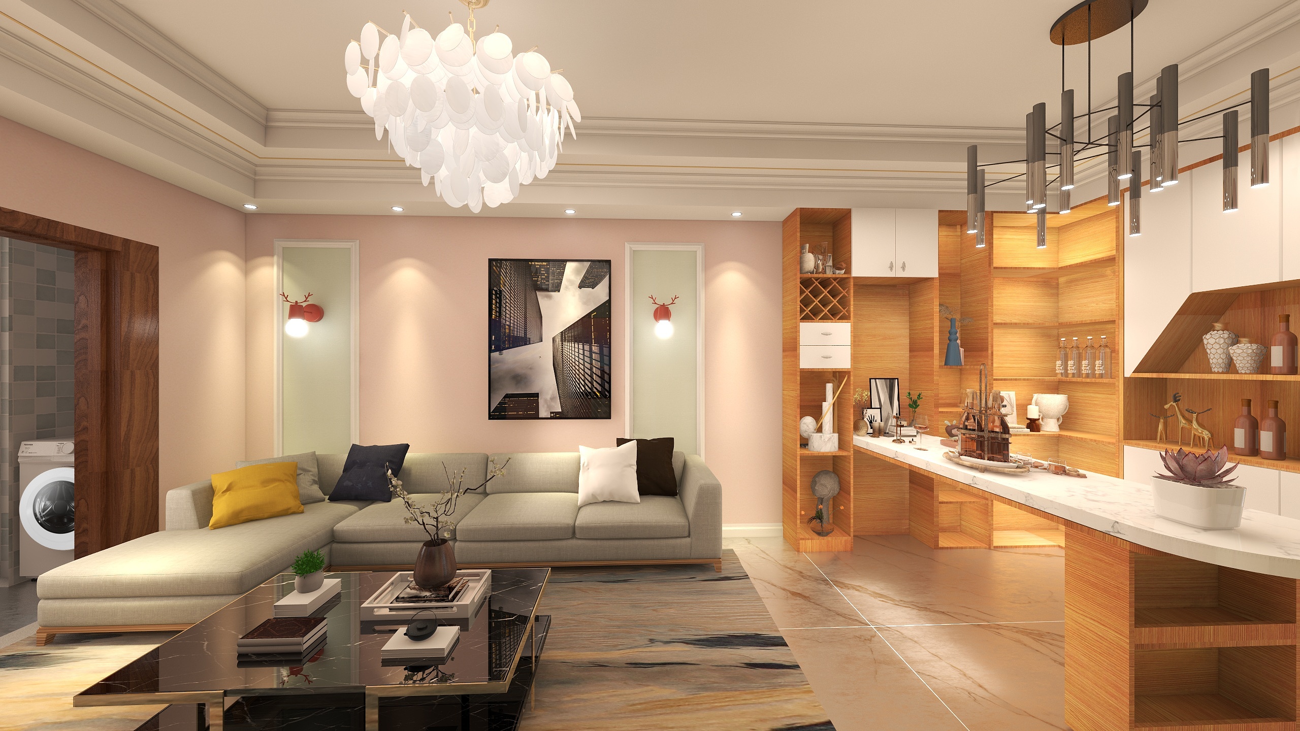 MRTZHOU-德信海德公园83.00㎡A2’3室2厅1卫1厨-装修设计方案