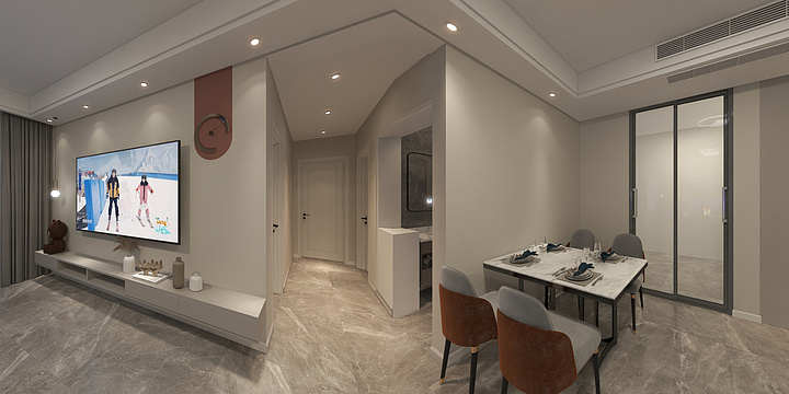 设计师肖作乾-龙玺台2-2-802-装修设计方案