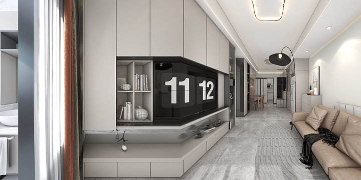 全案设计杨博-羲和世家80平 现代简约-装修设计方案